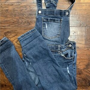 Girls’ Distressed Overalls